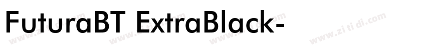 FuturaBT ExtraBlack字体转换